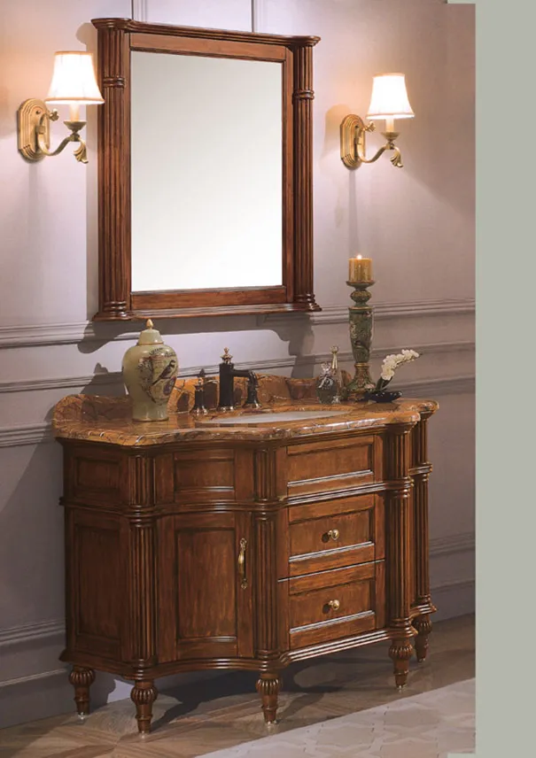 Modern Floating Vanity with Side Cabinet