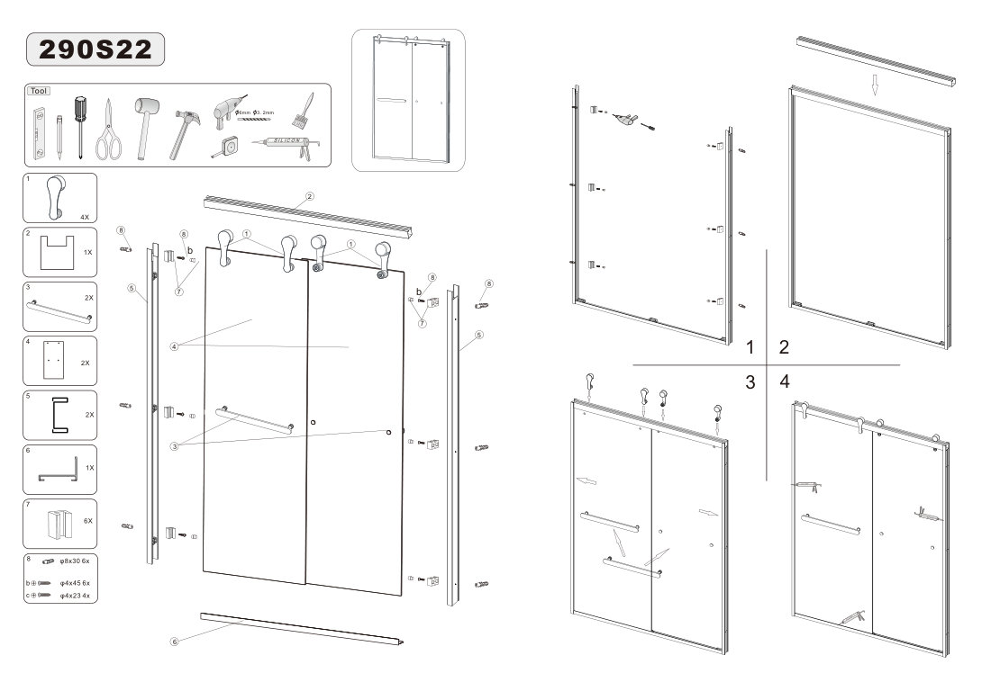 Bathtub installation diagram
